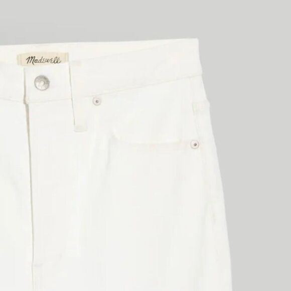 Madewell NJ406 white The Plus Perfect Vintage Wide-Leg Crop Jean  EUC size 20W - Picture 6 of 10